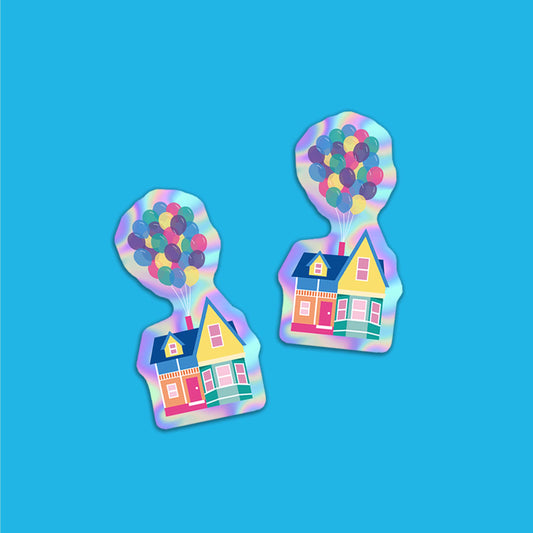 Balloon House Holographic Sticker - discontinued