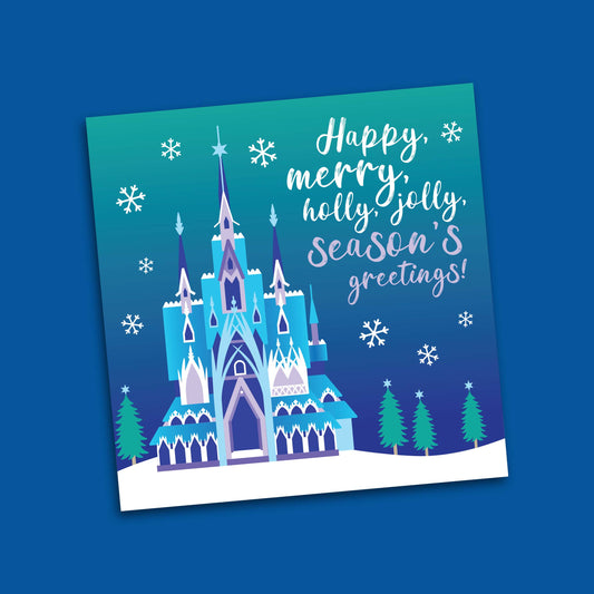 Ice Queen Castle Christmas Card - discontinued