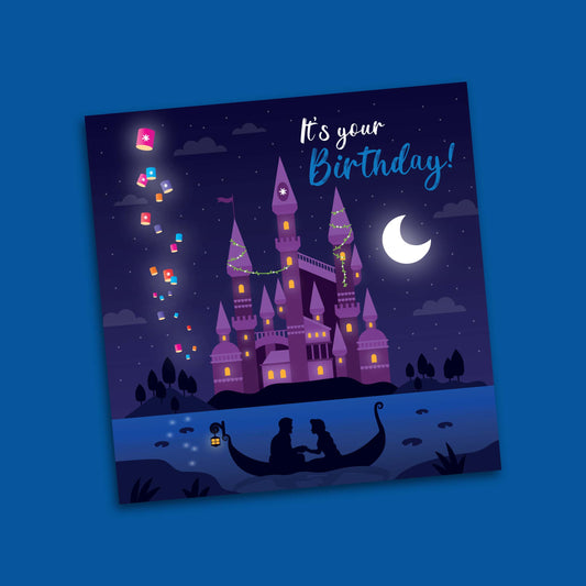 Lost Princess Castle Birthday Card - discontinued