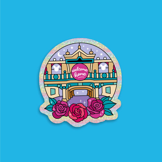 Welcome Home Glitter Sticker - discontinued